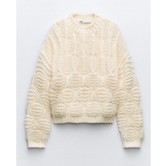 Zara Textured Knit Sweater - Picture 5 of 13